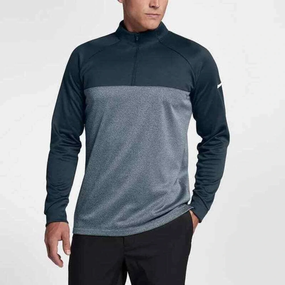 Nike Men's Therma Core Navy Blue Half-Zip Golf Pullover long sleeve - Picture 1 of 10